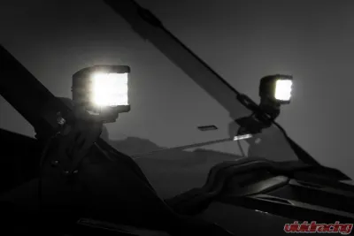 Rough Country LED Light Black Series w/White DRL Polaris RZR Pro XP RZR Pro XP 4 2020-2022 - 93080