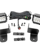 Rough Country Rear Facing 2" | 3" LED Kit 3" Osram Wide Angele Series Polaris 2017-2022                                     - 93084 - Image 2