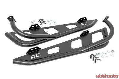 Rough Country Rock Slider Kit for Polaris RZR XP 1000 2-Seater 2014-2022, 3/16" Steel - 93104