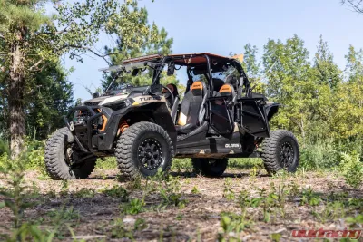 Rough Country Aluminum Lower Half Doors Rear Polaris RZR XP 4 1000 | RZR XP 4 Turbo S - 93121
