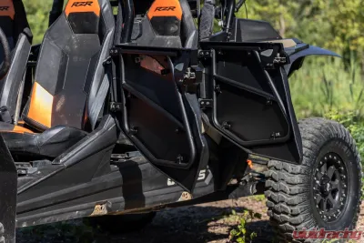 Rough Country Aluminum Lower Half Doors Rear Polaris RZR XP 4 1000 | RZR XP 4 Turbo S - 93121