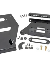 Rough Country LED Light Winch Mount Front 10" Black Slimline Polaris RZR Pro R                                     - 93140 - Image 6