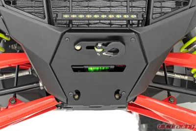 Rough Country LED Light Winch Mount Front 10" Black Slimline Polaris RZR Pro R - 93140