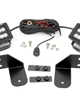 Rough Country Rear Facing 2" | 3" LED Kit Black Series w/Flood Beam Polaris 2013-2022                                     - 93145 - Image 6