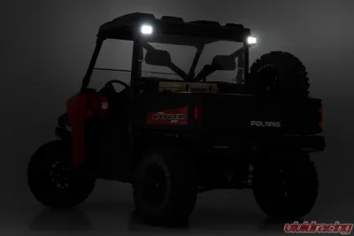 Rough Country Rear Facing 2" | 3" LED Kit Black Series w/Flood Beam Polaris 2013-2022 - 93145