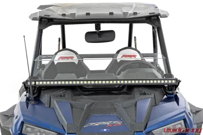 Rough Country LED Light Kit Front Mount 40" Black Single Row Polaris RZR XP 1000 - 93147