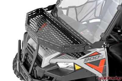 Rough Country Front Cargo Rack 6" Black Slimline Polaris Ranger XP 900 | Ranger XP 1000 - 93148