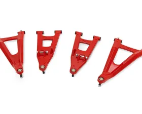 Rough Country Red Forged Alum High Clearance 2" Fwd Offset Control Arms w/Ball Joints
