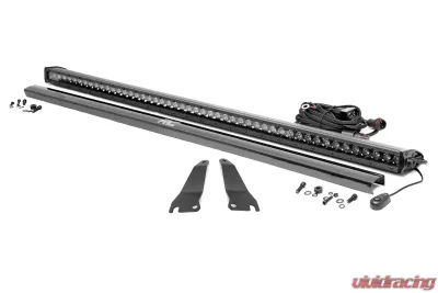 Rough Country LED Light Kit Cage Mount 50" Black Single Row Kawasaki Teryx 4 1000 | Teryx4 800 - 94015