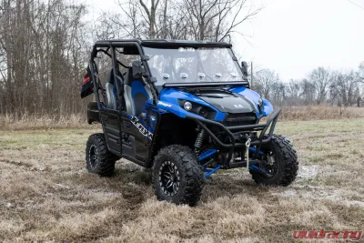 Rough Country LED Light Kit Cage Mount 50" Black Single Row Kawasaki Teryx 4 1000 | Teryx4 800 - 94015