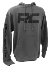Rough Country Hoodie RC Topographical Sleeve Charcoal MD                                     - 94094MD - Image 5
