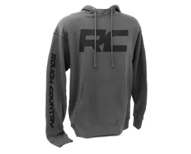 Rough Country Hoodie RC Topographical Sleeve Charcoal SM
