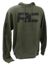 Rough Country Hoodie RC Topographical Sleeve Army Green LG                                     - 94096LG - Image 5