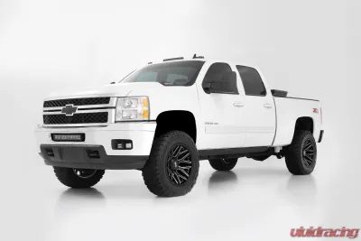 Rough Country 95 Series Wheel Gloss Black | Machined 20X10 5X4.5 Dodge Chevy Silverado GMC Sierra 2WD | 4WD 2011-2022 - 95201006M