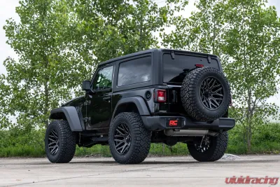 Rough Country 95 Series Wheel Gloss Black | Machined 20X10 6X135 Jeep 2007-2022 - 95201018M