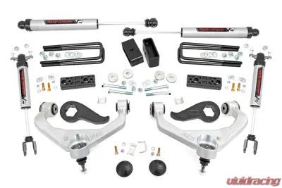 Rough Country 3" Suspension Lift Kit w/V2 Monotube Chevy Silverado 3500 HD GMC Sierra 3500 HD 2020-2022 - 95670