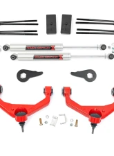 Rough Country 3.5 Inch Knuckle Lift Kit M1                                     - 95740RED - Image 6