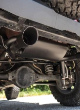Rough Country Performance Exhaust Dual Outlet for Jeep Wrangler 2007-2018, 2.5" Stainless Steel, Matte Black                                     - 96002A - Image 6