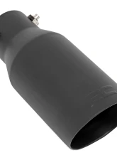 Rough Country Black Exhaust Tail Pipe Tip RC Logo 2.5-3" Clamp-On 304 Stainless Steel                                     - 96004 - Image 2