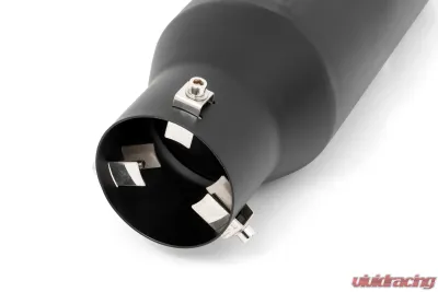 Rough Country Black Exhaust Tail Pipe Tip RC Logo 2.5-3" Clamp-On 304 Stainless Steel - 96004