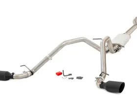 Rough Country Dual Catback Exhaust System w/Black Tips 14-18 GM 1500, 5.3L