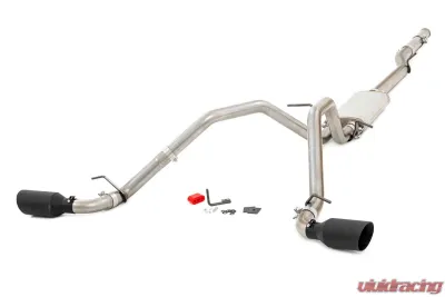 Rough Country Dual Catback Exhaust System w/Black Tips 14-18 GM 1500, 5.3L - 96007