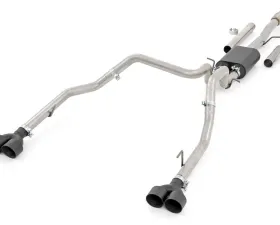 Rough Country Dual Catback Exhaust System w/Black Tips Chevrolet GMC 1500 2019-2022