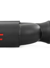 Rough Country Exhaust Tip Black with Red RC Logo, 2.5" Pipe, Dual Outlet, 304 Stainless Steel                                     - 96050 - Image 2
