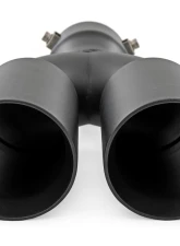 Rough Country Exhaust Tip Black with Red RC Logo, 2.5" Pipe, Dual Outlet, 304 Stainless Steel                                     - 96050 - Image 3
