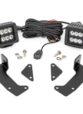 Rough Country LED Light Kit Cage Mount 2" Black Pair CFMOTO UFORCE 1000                                     - 96103 - Image 6