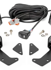 Rough Country LED Light Kit Cage Mount 2" Black Pair White DRL CFMOTO UFORCE 1000                                     - 96104 - Image 6