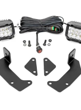 Rough Country LED Light Kit Cage Mount 2" Chrome Pair for CFMOTO UFORCE 1000 (2021-2022)                                     - 96106 - Image 6