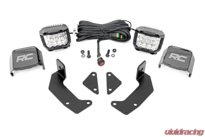 Rough Country LED Light Kit Cage Mount 2" Chrome Pair for CFMOTO UFORCE 1000 (2021-2022) - 96106