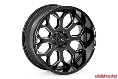 Rough Country 96 Series Wheel One-Piece Gloss Black 20x9 6x5.5 +0mm - 96200012
