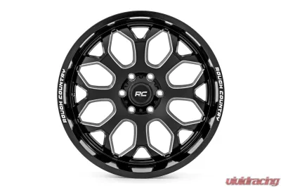 Rough Country 96 Series Wheel One-Piece Gloss Black 20x9 6x5.5 +0mm - 96200012