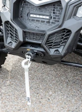 Rough Country Winch Mount for Can-Am Maverick X3 Max 2017-2024, 1/4" Steel, Black Finish                                     - 97028 - Image 6