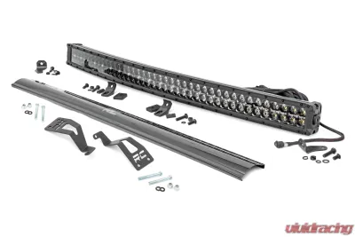 Rough Country LED Light Kit Front Mount 40" Black Dual Row White DRL Can-Am Commander Max 1000 - 97037