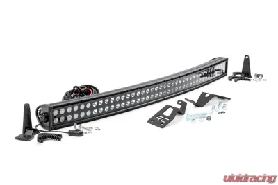 Rough Country LED Light Kit Front Mount 40" Black Dual Row White DRL Can-Am Commander Max 1000 - 97038