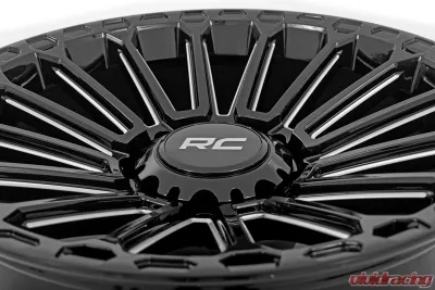 Rough Country 97 Series Wheel One-Piece Gloss Black 22x10 6x5.5 -25mm - 97221012