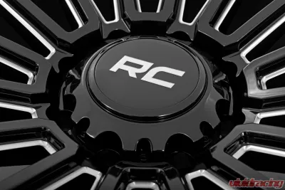 Rough Country 97 Series Wheel One-Piece Gloss Black 22x10 6x5.5 -25mm - 97221012