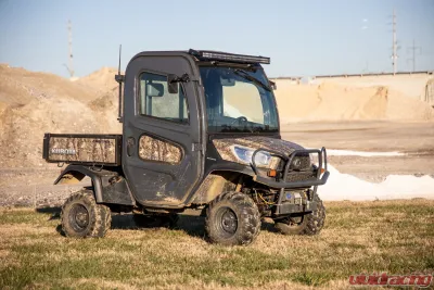 Rough Country 50" LED Light Bar Kit Dual Row Black Series w/Amber DRL Kubota 2014-2022 - 98004
