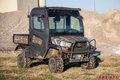 Rough Country 50" LED Light Bar Kit Single Row Black Series w/White DRL Kubota 2014-2022 - 98009