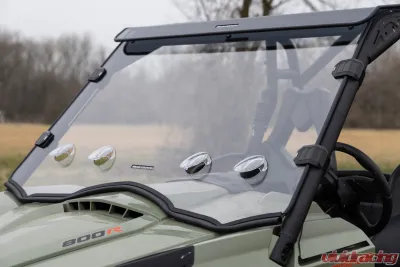 Rough Country Vented Full Windshield for Can-Am Commander 2011-2020, Scratch Resistant - 98212030