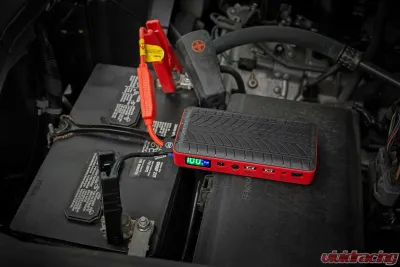 Rough Country Portable Jump Starter with Air Compressor, 500A/1000A, 18000mAh Battery - 99015