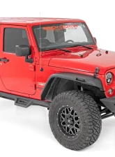 Rough Country High Clearance LED Flat Fender Flares Kit for Jeep Wrangler JK 2007-2018                                     - 99037 - Image 6