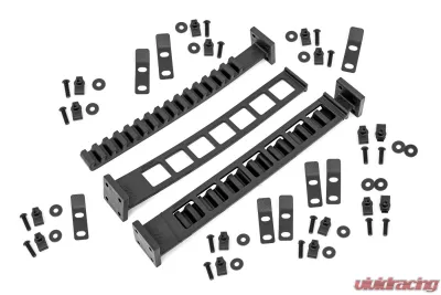 Rough Country Rubber Molle Panel Clamp Kit Universal Up to 15" 2-Clamp Sets - 99066