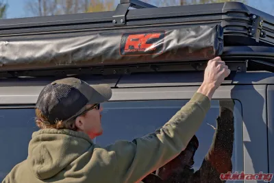 Rough Country Retractable Roof Rack Awning 6'6" x 9'8" Fits Trucks & SUVs - 99081