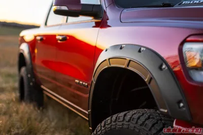 Rough Country Fender Flares Defender JSC Billet Silver Ram 1500 2WD | 4WD 2019-2024 - A-D10914-JSC