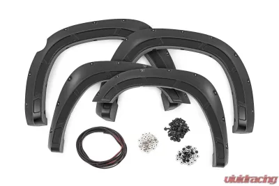 Rough Country Fender Flares Defender Gloss Black Ram 1500 2WD | 4WD 2025 - A-D319205-RCGB