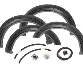 Rough Country Defender Pocket Fender Flares JS Iconic Silver